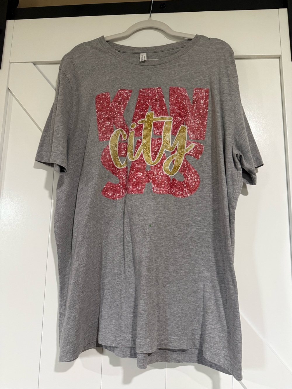 Bella Canvas Gray Kansas City Chiefs Tee